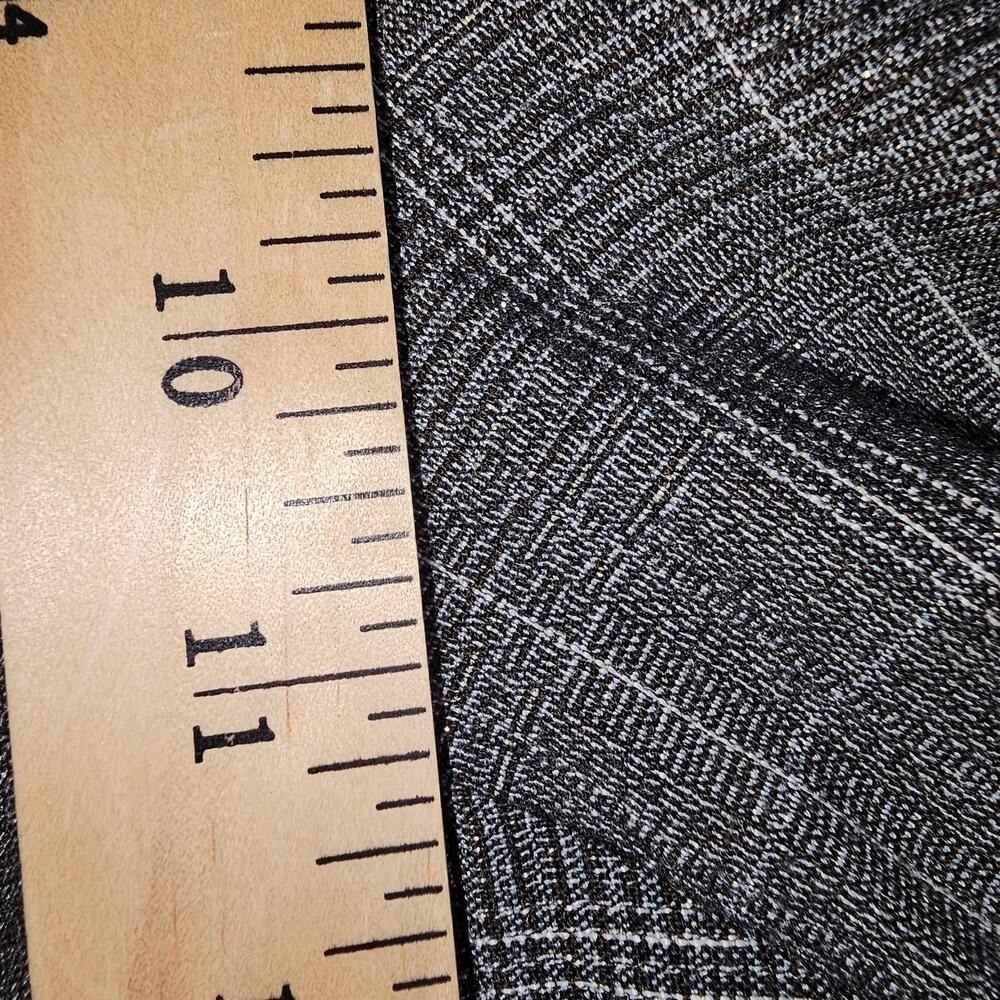 Ashley Stewart Grey Plaid Wide Leg Trouser Pants Wide Waistband Size 18W - Picture 7 of 10